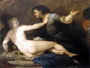 Luca Giordano The Rape of Lucretia oil